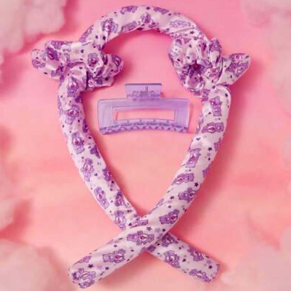 Care Bears No Heat Hair Wrap/Curler, Scrunchies & Claw Clip